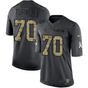 Stylish Eye   catching Sleek Panthers #70 Trai Turner Black Youth Stitched NFL Limited 2016 Salute to Service Jersey for the Ultimate Fan Experience