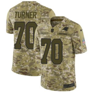 Elegant Handsome Panthers #70 Trai Turner Camo Youth Stitched NFL Limited 2018 Salute to Service Jersey for Game Day
