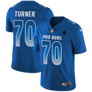 Fantastic Eye   catching Panthers #70 Trai Turner Royal Youth Stitched NFL Limited NFC 2018 Pro Bowl Jersey for an Unforgettable Season