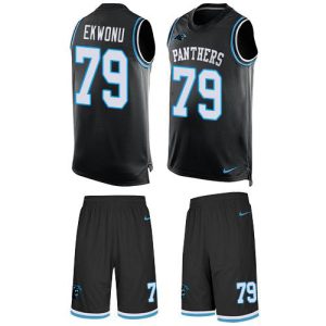 Fantastic Impressive Graceful Fabulous Panthers #79 Ikem Ekwonu Black Team Color Men's Stitched NFL Limited Tank Top Suit Jersey for a Stylish Sporting Appearance