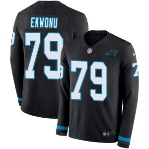 Dashing Classic Fashionable Panthers #79 Ikem Ekwonu Black Team Color Men's Stitched NFL Limited Therma Long Sleeve Jersey for a Memorable Fan Moment