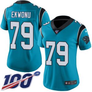 Classic Exclusive Luxurious Comfortable Panthers #79 Ikem Ekwonu Blue Alternate Women's Stitched NFL 100th Season Vapor Untouchable Limited Jersey for an Unforgettable Season