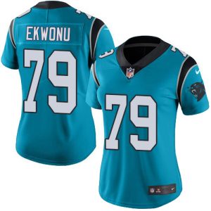 Distinctive Alluring Gorgeous Premium Panthers #79 Ikem Ekwonu Blue Alternate Women's Stitched NFL Vapor Untouchable Limited Jersey for Game Day