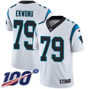 Luxurious Premium Exclusive Panthers #79 Ikem Ekwonu White Men's Stitched NFL 100th Season Vapor Untouchable Limited Jersey to Show Your Support