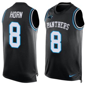 Modern Superb Panthers #8 Jaycee Horn Black Team Color Men's Stitched NFL Limited Tank Top Jersey for an Unforgettable Season