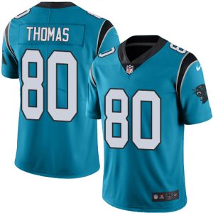 Alluring Classic Gorgeous Attractive Panthers #80 Ian Thomas Blue Alternate Men's Stitched NFL Vapor Untouchable Limited Jersey to Show Your Support