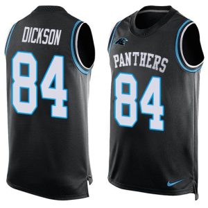 Modern Exclusive Sleek Panthers #84 Ed Dickson Black Team Color Men's Stitched NFL Limited Tank Top Jersey for a Stylish Sporting Appearance