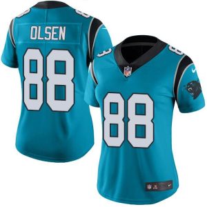 Authentic Stylish Graceful Fabulous Panthers #88 Greg Olsen Blue Alternate Women's Stitched NFL Vapor Untouchable Limited Jersey for the Ultimate Fan Experience