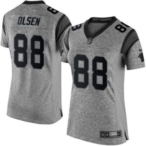 Smart Exclusive High Quality Chic Panthers #88 Greg Olsen Gray Women's Stitched NFL Limited Gridiron Gray Jersey for a Stylish Sporting Appearance