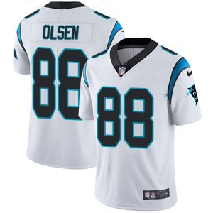 Impressive Premium Panthers #88 Greg Olsen White Men's Stitched NFL Vapor Untouchable Limited Jersey to Boost Team Spirit