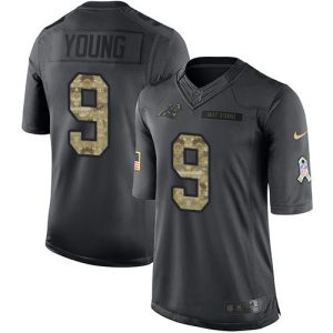 Unique Handsome Outstanding Smart Panthers #9 Bryce Young Black Men's Stitched NFL Limited 2016 Salute to Service Jersey for a Stylish Sporting Appearance