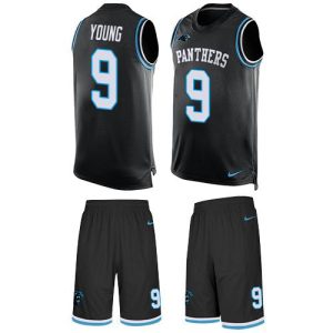 Marvelous Sturdy Luxurious Alluring Panthers #9 Bryce Young Black Team Color Men's Stitched NFL Limited Tank Top Suit Jersey for a Stylish Sporting Appearance
