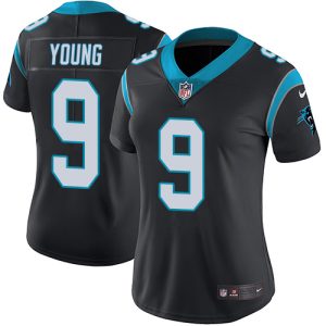 Sleek Elegant Panthers #9 Bryce Young Black Team Color Women's Stitched NFL Vapor Untouchable Limited Jersey for Game Day