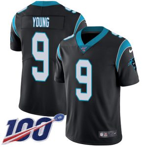 Dashing Sturdy Panthers #9 Bryce Young Black Team Color Youth Stitched NFL 100th Season Vapor Untouchable Limited Jersey for True Fans