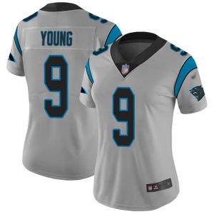 Impressive Sturdy Panthers #9 Bryce Young Silver Women's Stitched NFL Limited Inverted Legend Jersey to Show Your Support