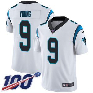 Luxurious Cozy Smart Panthers #9 Bryce Young White Men's Stitched NFL 100th Season Vapor Untouchable Limited Jersey for the Ultimate Fan Experience