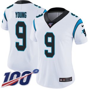 Attractive Cozy Classic Panthers #9 Bryce Young White Women's Stitched NFL 100th Season Vapor Untouchable Limited Jersey to Show Your Support