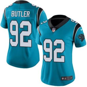 Graceful Superb Unique Smart Panthers #92 Vernon Butler Blue Alternate Women's Stitched NFL Vapor Untouchable Limited Jersey for the Ultimate Fan Experience