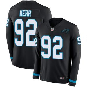 Chic Sturdy Fantastic Panthers #92 Zach Kerr Black Team Color Men's Stitched NFL Limited Therma Long Sleeve Jersey for the Ultimate Fan Experience