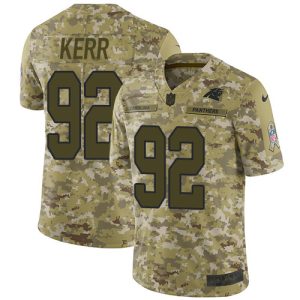 Graceful Modern Panthers #92 Zach Kerr Camo Men's Stitched NFL Limited 2018 Salute To Service Jersey for a Memorable Fan Moment