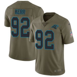 Comfortable Eye   catching Panthers #92 Zach Kerr Olive Youth Stitched NFL Limited 2017 Salute To Service Jersey for an Unforgettable Season