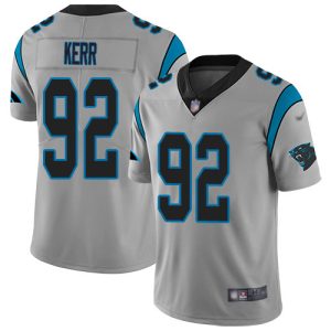 Vibrant Fantastic Marvelous Superb Panthers #92 Zach Kerr Silver Men's Stitched NFL Limited Inverted Legend Jersey to Boost Team Spirit