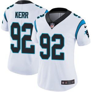 Outstanding Modern Dashing Panthers #92 Zach Kerr White Women's Stitched NFL Vapor Untouchable Limited Jersey for an Unforgettable Season