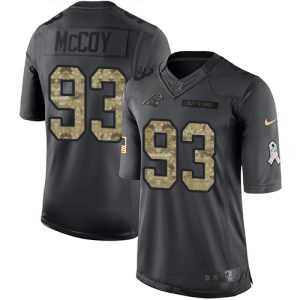 Stylish Elegant Dashing Superb Panthers #93 Gerald McCoy Black Men's Stitched NFL Limited 2016 Salute to Service Jersey to Boost Team Spirit