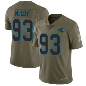 Fashionable Attractive Panthers #93 Gerald McCoy Olive Men's Stitched NFL Limited 2017 Salute To Service Jersey for an Unforgettable Season