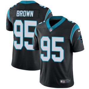 Impressive Authentic Graceful Panthers #95 Derrick Brown Black Team Color Youth Stitched NFL Vapor Untouchable Limited Jersey for a Stylish Sporting Appearance