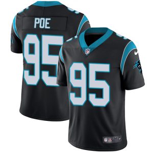Impressive Unique Superb Comfortable Panthers #95 Dontari Poe Black Team Color Men's Stitched NFL Vapor Untouchable Limited Jersey to Stand Out in the Crowd