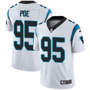 Stunning Sleek Panthers #95 Dontari Poe White Men's Stitched NFL Vapor Untouchable Limited Jersey to Show Your Support