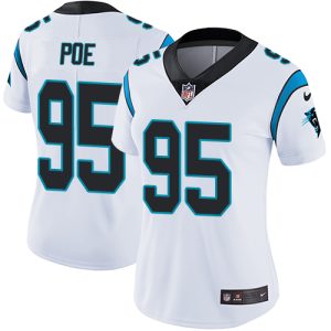 Graceful Exquisite Trendy Panthers #95 Dontari Poe White Women's Stitched NFL Vapor Untouchable Limited Jersey for a Memorable Fan Moment