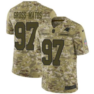 Trendy Marvelous Panthers #97 Yetur Gross-Matos Camo Youth Stitched NFL Limited 2018 Salute To Service Jersey for Game Day