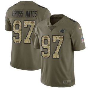 Dashing Sturdy Trendy Panthers #97 Yetur Gross-Matos Olive/Camo Youth Stitched NFL Limited 2017 Salute To Service Jersey to Show Your Support