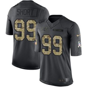 Distinctive Chic Panthers #99 Kawann Short Black Men's Stitched NFL Limited 2016 Salute to Service Jersey to Elevate Your Game Day Look