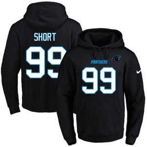 Luxurious Smart Panthers #99 Kawann Short Black Name & Number Pullover NFL Hoodie to Boost Team Spirit