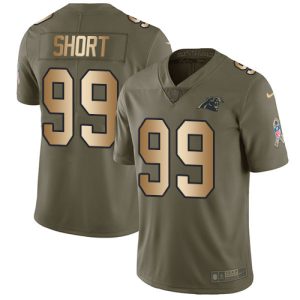 Trendy Smart Exclusive Panthers #99 Kawann Short Olive/Gold Men's Stitched NFL Limited 2017 Salute To Service Jersey to Stand Out in the Crowd