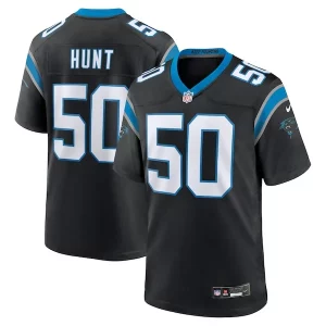 Fantastic Stylish Graceful Robert Hunt Carolina Panthers Nike Game Jersey - Black to Elevate Your Game Day Look
