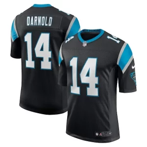 Handsome Modern Attractive Sam Darnold Carolina Panthers Nike Vapor Limited Jersey - Black to Boost Team Spirit