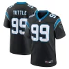 Authentic Outstanding Classic Fabulous Shy Tuttle Carolina Panthers Nike Game Player Jersey - Black to Boost Team Spirit