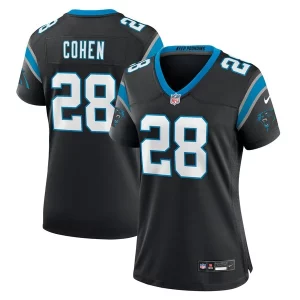 Cozy Authentic Handsome Outstanding Tarik Cohen Carolina Panthers Nike Women's Game Jersey - Black for a Memorable Fan Moment