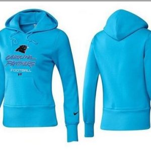 Exclusive Alluring Women's Carolina Panthers Authentic Logo Pullover Hoodie Blue for a Memorable Fan Moment