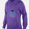 Premium Unique Modern Women's Carolina Panthers Big & Tall Critical Victory Pullover Hoodie Purple for Game Day