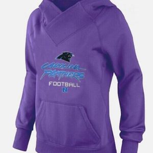 Premium Unique Modern Women's Carolina Panthers Big & Tall Critical Victory Pullover Hoodie Purple for Game Day