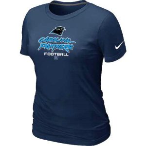 Cozy Marvelous Authentic Sturdy Women's Carolina Panthers Critical Victory NFL T-Shirt Dark Blue to Stand Out in the Crowd