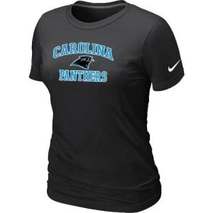 Impressive Sturdy Women's Carolina Panthers Heart & Soul NFL T-Shirt Black for an Unforgettable Season
