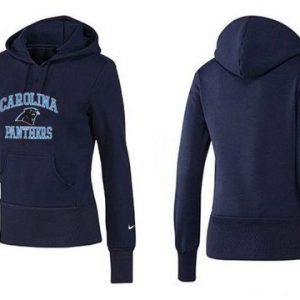 Luxurious Impressive Exclusive Women's Carolina Panthers Heart & Soul Pullover Hoodie Blue for a Stylish Sporting Appearance