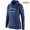 Vibrant Stunning Women's Carolina Panthers Heart & Soul Pullover Hoodie Dark Blue for True Fans