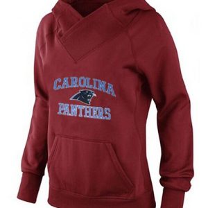 Fashionable Fabulous Classic Women's Carolina Panthers Heart & Soul Pullover Hoodie Red for True Fans